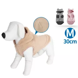 Polarowa bluza dla psa z kapturem i uszkami 3D, rozmiar M - 8719138141494