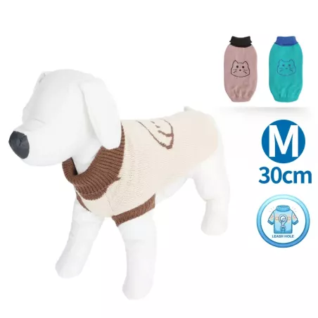 Sweter z golfem dla psa i kota - rozmiar M (30cm) - 8719138141760