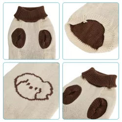 Sweter z golfem dla psa i kota - rozmiar M (30cm) - 8719138141760