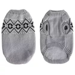 Sweter dla psa z geometrycznym wzorem - rozmiar XL (40cm) - 8719138141968