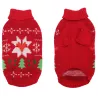 Świąteczny sweter dla psa i kota, golf, czerwony, rozmiar S - 8719138144587
