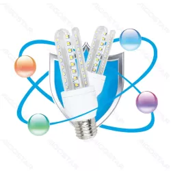 Żarówka LED U-kształtna 3U E27 12W, zimna biel 6500K, 1180lm - 8433325176068