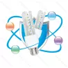 Żarówka LED U-kształtna 3U E27 12W, zimna biel 6500K, 1180lm - 8433325176068