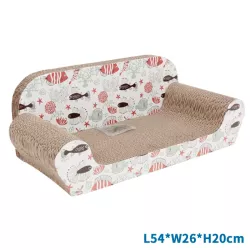 Kartonowy drapak dla kota - sofa, z kocimiętką - 8719138026470