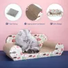 Kartonowy drapak dla kota - sofa, z kocimiętką - 8719138026470