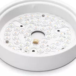Wentylator sufitowy z oświetleniem LED 52 cale 3 łopatki biały - 8433325409074