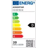 Wentylator sufitowy z oświetleniem LED 52 cale 3 łopatki biały - 8433325409074