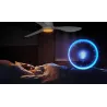 Wentylator sufitowy z oświetleniem LED 52 cale 3 łopatki biały - 8433325409074