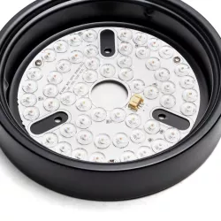 Wentylator sufitowy z oświetleniem LED 52 cale 5 łopatek czarny - 8433325409081