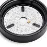 Wentylator sufitowy z oświetleniem LED 52 cale 5 łopatek czarny - 8433325409081