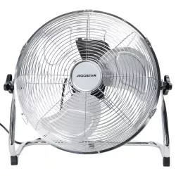 Wentylator podłogowy przemysłowy 14 cali 3 łopatki chrom 60W - 8433325199470