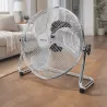 Wentylator podłogowy przemysłowy 14 cali 3 łopatki chrom 60W - 8433325199470