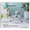 Wentylator podłogowy przemysłowy 14 cali 3 łopatki chrom 60W - 8433325199470