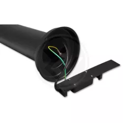 Lampa ogrodowa LED E27 Manila stojąca 45cm cza dym-