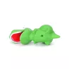 Piszcząca zabawka w kształcie dinozaura dla psa, zielona, 14cm - 8719138056491