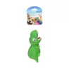 Piszcząca zabawka w kształcie dinozaura dla psa, zielona, 14cm - 8719138056491