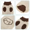Stylowy sweter z golfem dla psa - 8719138141746