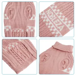 Stylowy sweter z golfem dla psa - 8719138141838