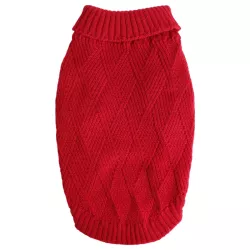 Stylowy sweter z golfem dla psa - 8719138141982