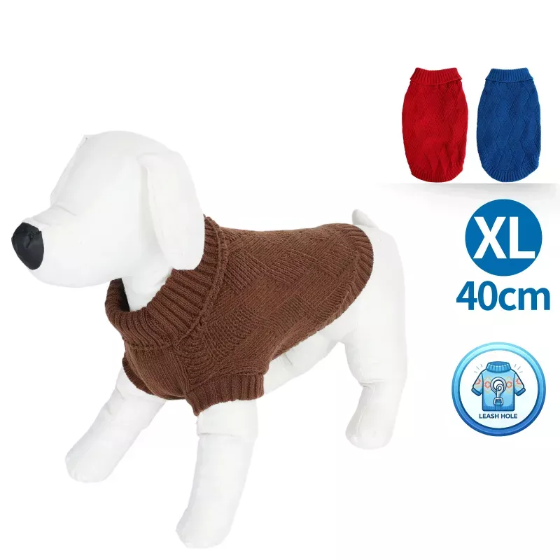 Stylowy sweter z golfem dla psa - 8719138142026