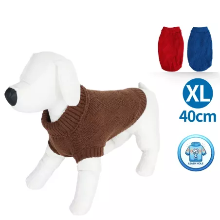 Stylowy sweter z golfem dla psa - 8719138142026