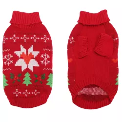 Świąteczny sweter z golfem dla psa - 8719138144600