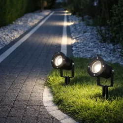 Lampa Ogrodowa Reflektor Wbijany GU10 Do Ogrodu z przewodem IP65-5903002033708