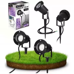 2x Lampa Ogrodowa Reflektor Wbijany GU10 Do Ogrodu z przewodem IP54-5908263383500
