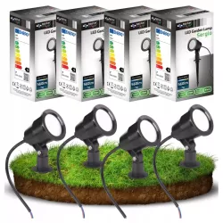 4x Lampa Ogrodowa LED WBIJANA Do Ogrodu Reflektor 4500K IP65 SZPIKULEC-5904703006251