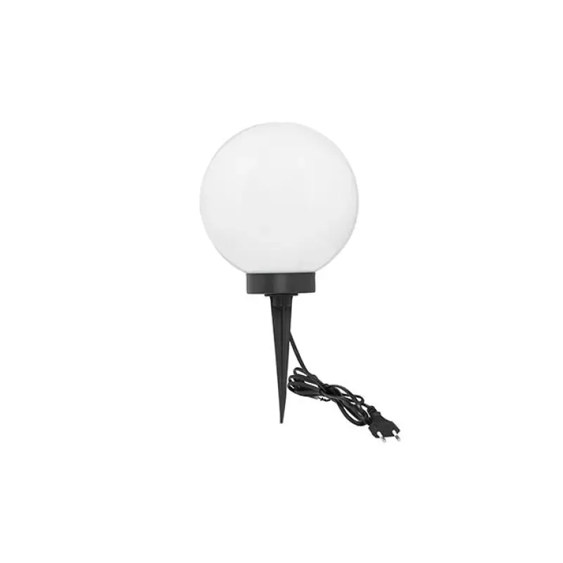 Lampa ogrodowa LED kula E27 20cm biała 2-5904703034919