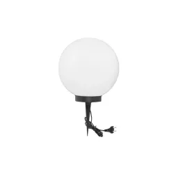 Lampa ogrodowa LED kula E27 30cm biała 2-5904703034926