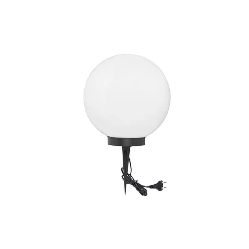 Lampa ogrodowa LED kula E27 30cm biała 2-5904703034926