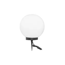 Lampa ogrodowa LED kula E27 40cm biała 2-5904703034933