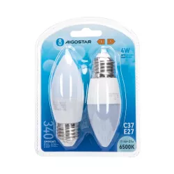 LED C37 E27 4W 2 szt. - 8433325183806