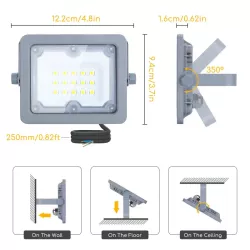 LED Światło strumieniowe z ultracienką soczewką  10W - 8433325213381