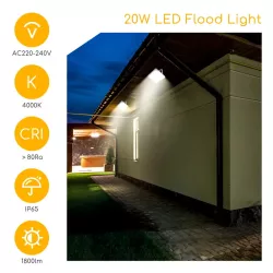 LED Światło strumieniowe z ultracienką soczewką  20W - 8433325213398