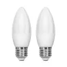 Żarówka diodowa świeczka LED C37 E27 6W 2 szt. zimna - 8433325183820