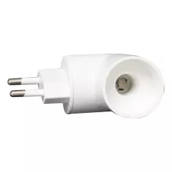 Adapter-przejściówka do żarówki PP na E14 z przełącznikiem - 8433325214326