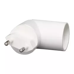 Adapter-przejściówka do żarówki PP na E14 z przełącznikiem - 8433325214326