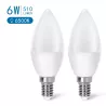 LED C37 E14 6W 2 szt. - 8433325183868