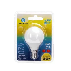 LED G45 E14 4.9W - 8433325214784