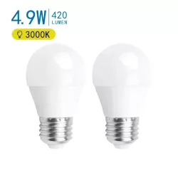 LED G45 E27 4.9W 2 szt. - 8433325214869