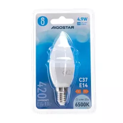 LED C37 E14 4.9W - 8433325214876