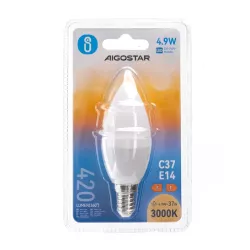 LED C37 E14 4.9W - 8433325214890