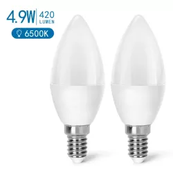 LED C37 E14 4.9W 2 szt. - 8433325214951