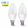 LED C37 E14 4.9W 2 szt. - 8433325214968