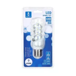 Świetlówka spiralna LED E27 4,9W biała zimna - 8433325215262
