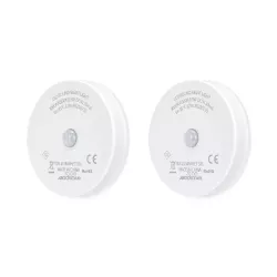 2xLampka nocna okrągła LED z czujnikiem PIR ładowana USB 0.5W/12lm - 8433325216412