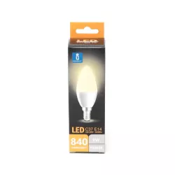 Żrówka diodowa świeczka LED C37 E14 9W 3000K - 8433325217204