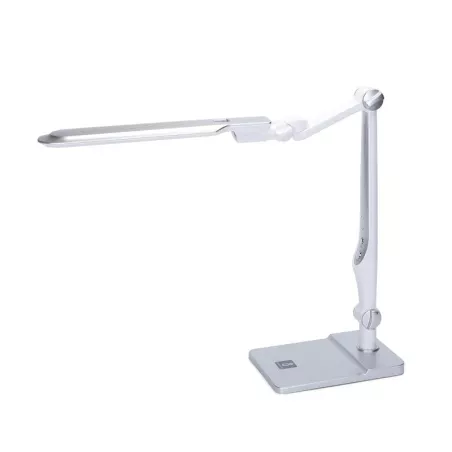 Lampa Stołowa LED Ściemnialna Srebrna 9W 3000-6500K - 8433325217556